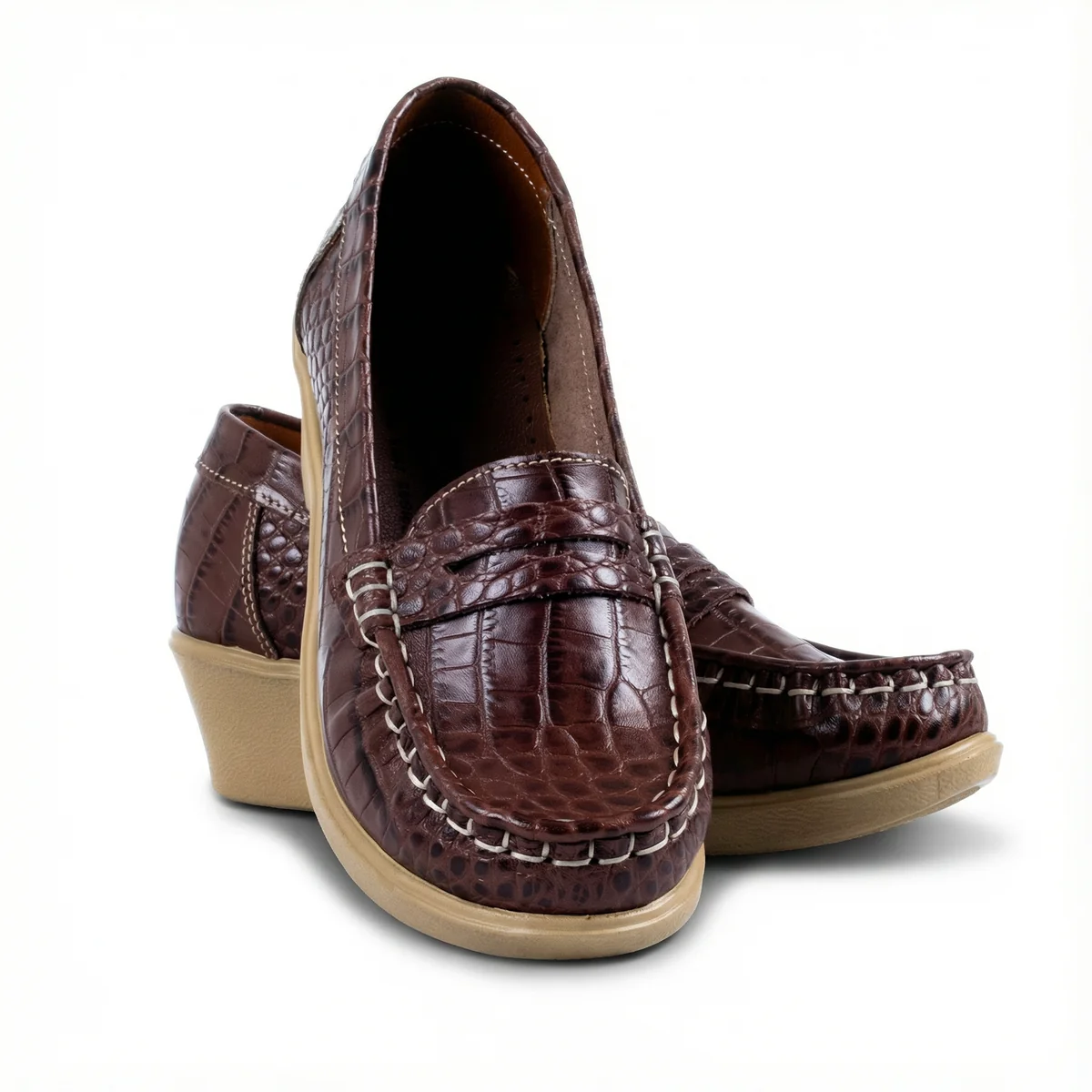 شوز بكعب كود L80 - بني - جيسيكا