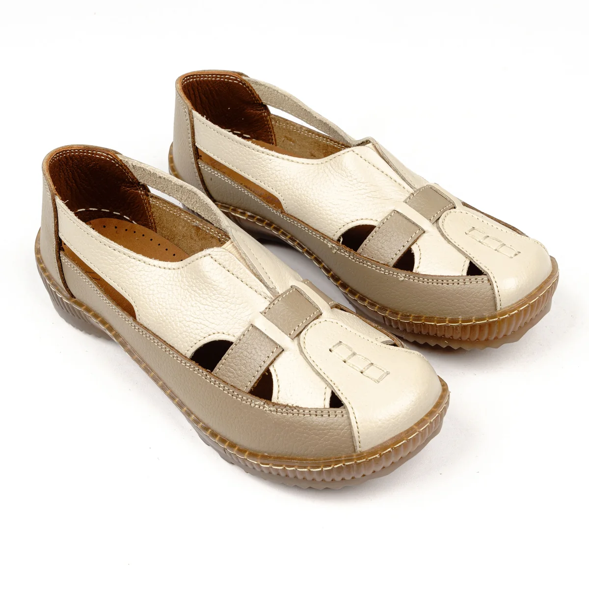 كود1001 حذاء حريمى جلد طبيعى