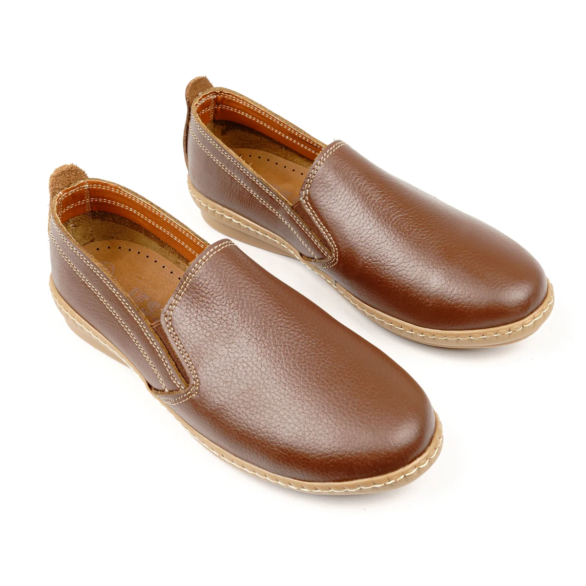 كود145 حذاء حريمى جلد طبيعى - بني - جيسيكا