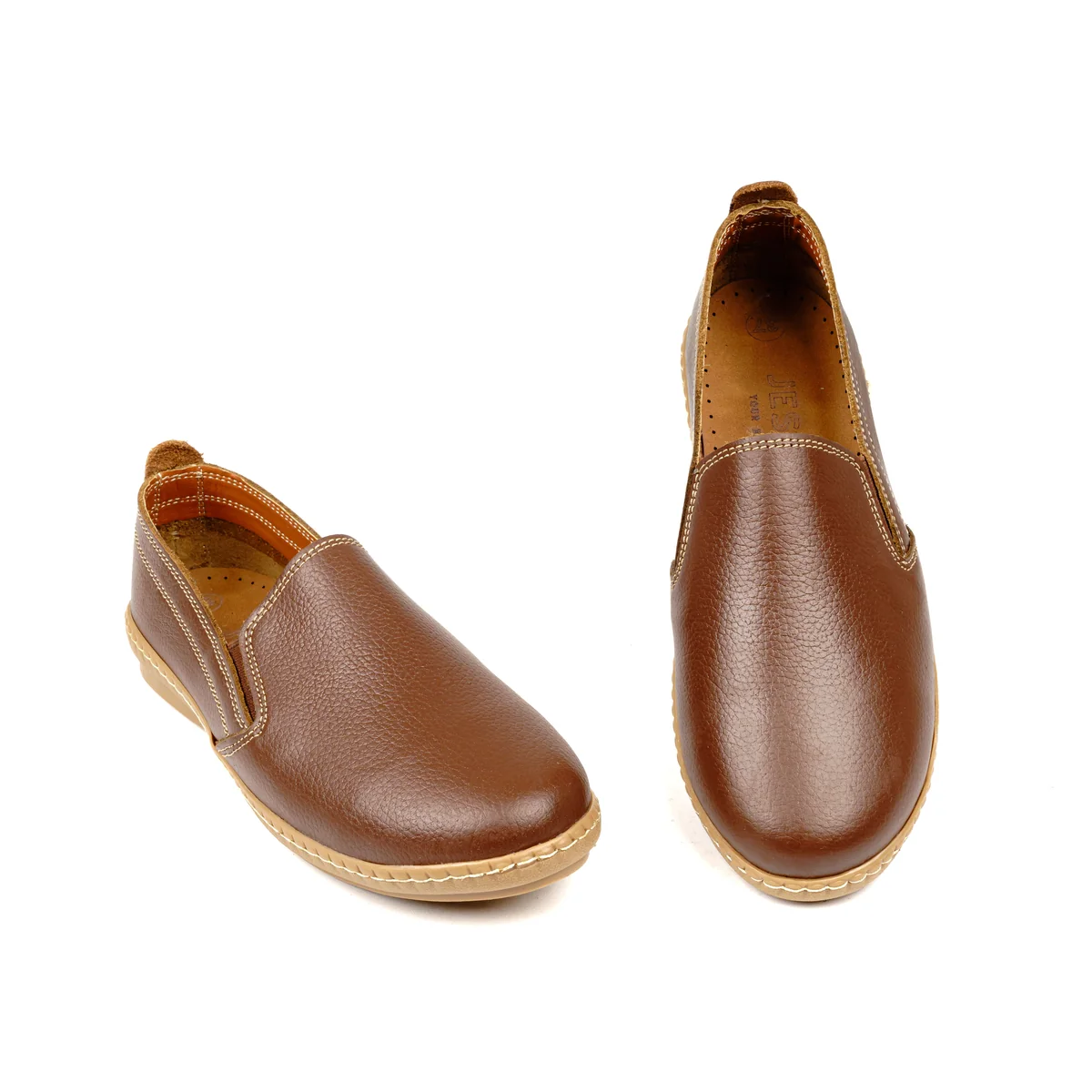 كود145 حذاء حريمى جلد طبيعى - بني - جيسيكا