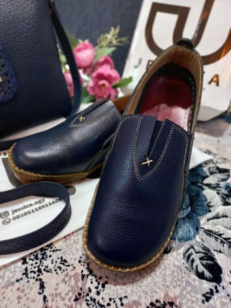 كود1012 حذاء حريمى جلد طبيعى - صورة حقيقية - جيسيكا