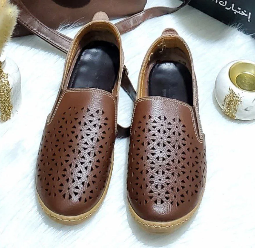 كود128 حذاء حريمى جلد طبيعى - صورة حقيقية - جيسيكا