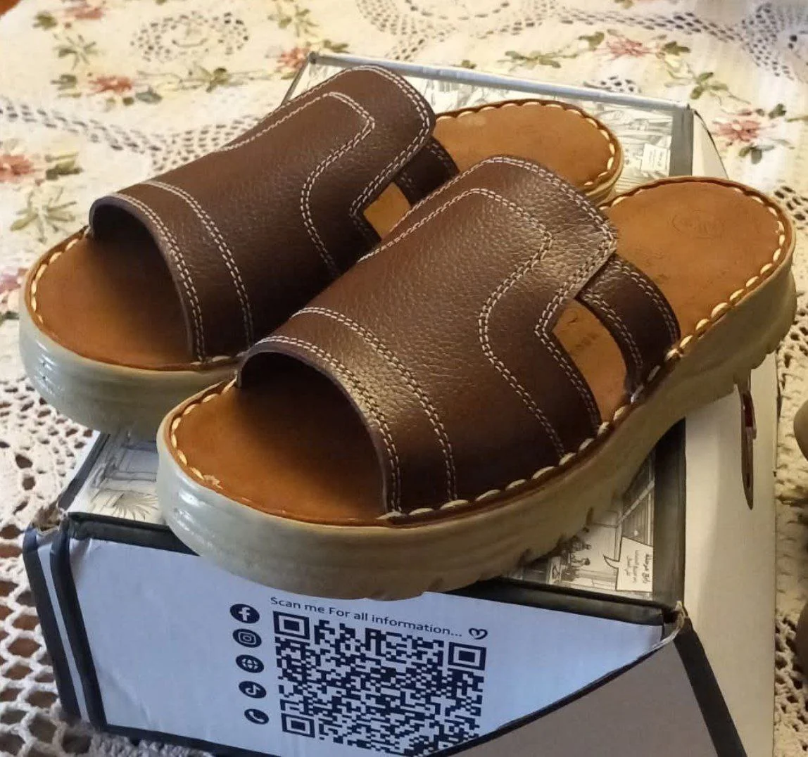 كود208 صابو حريمى جلد طبيعى خياطة يدوى - صورة حقيقية - جيسيكا